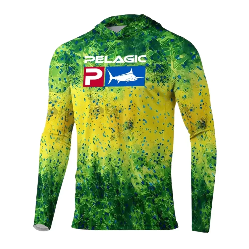 

Одежда для рыбалки Pelagic, Мужская толстовка, футболка, Топы, летняя дышащая рубашка для рыбалки Upf 50 +, Джерси, защита от солнца, Camisa De Pesca