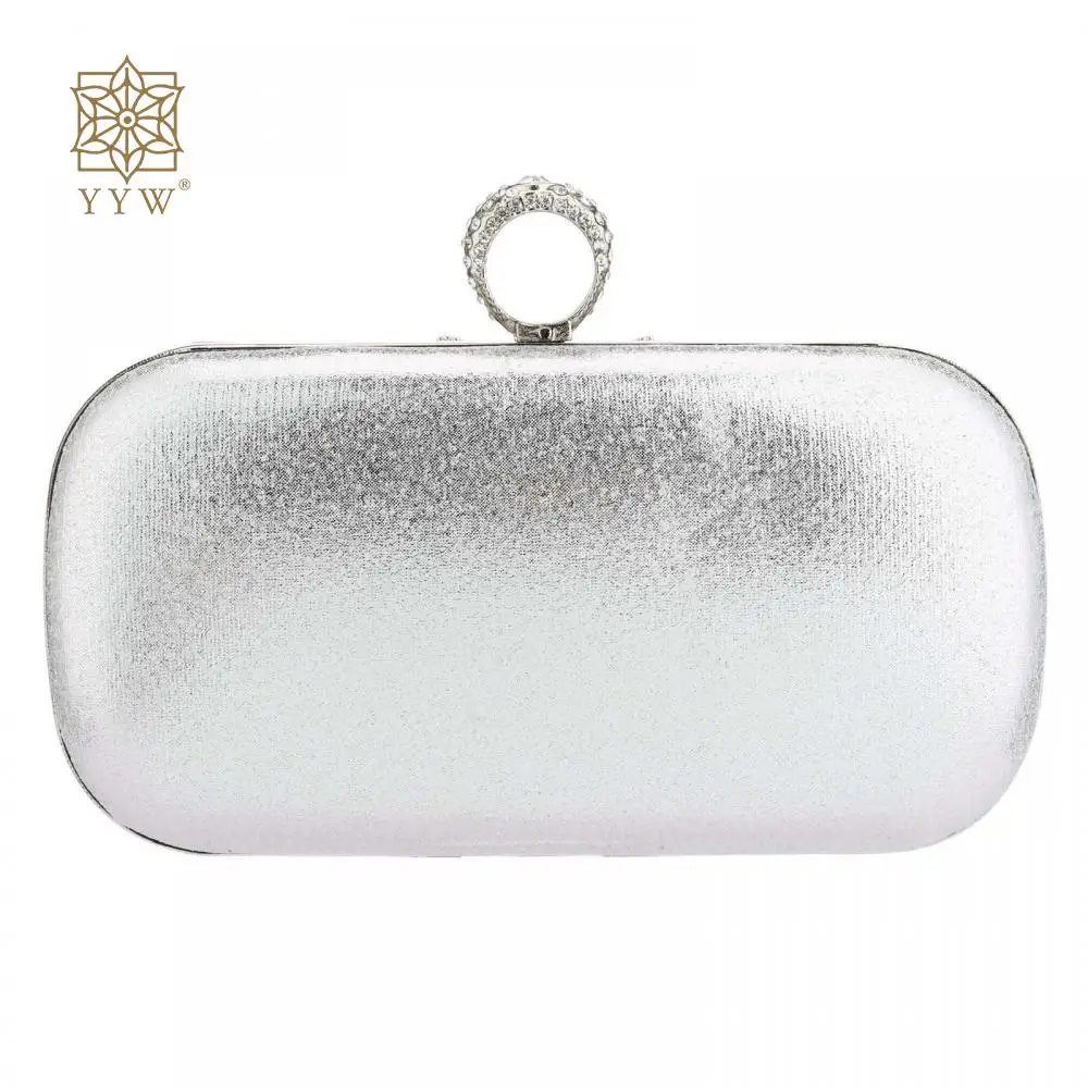 Rhinestone Embellished Clutch Purse Evening Bag with Chain Strap - Bla –  Sophia Collection