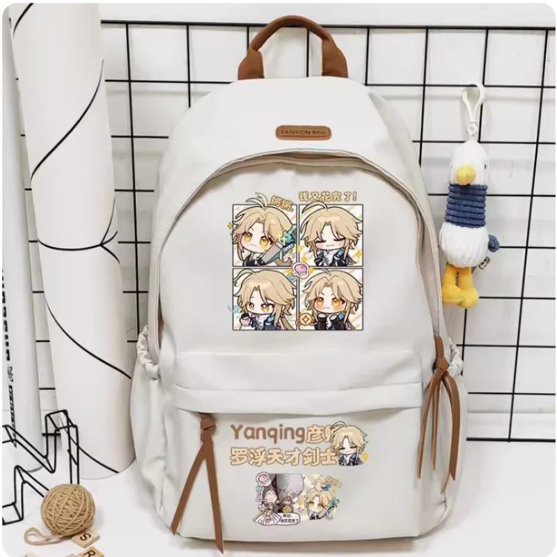 

Anime Honkai: Star Rail Yanqing Big Capacity Girls Bagpack Backpack Travel Bag Boy Teenager Schoolbag