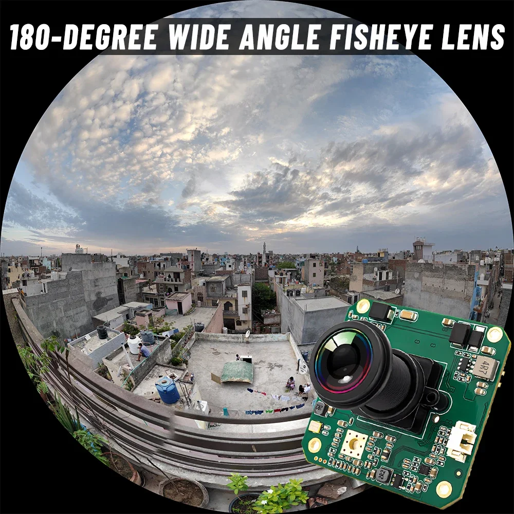 1080P 60FPS IP Camera Module 1/2.8" IMX307 CMOS With No Distortion Lens Support