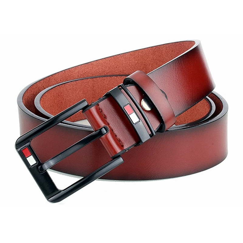 VOOTHOST Fashion Alloy Pin Buckle Men's Belt Casual Jeans Belt Male All-match Leather Formal Business Designer Waistband VB236_viptrois.com