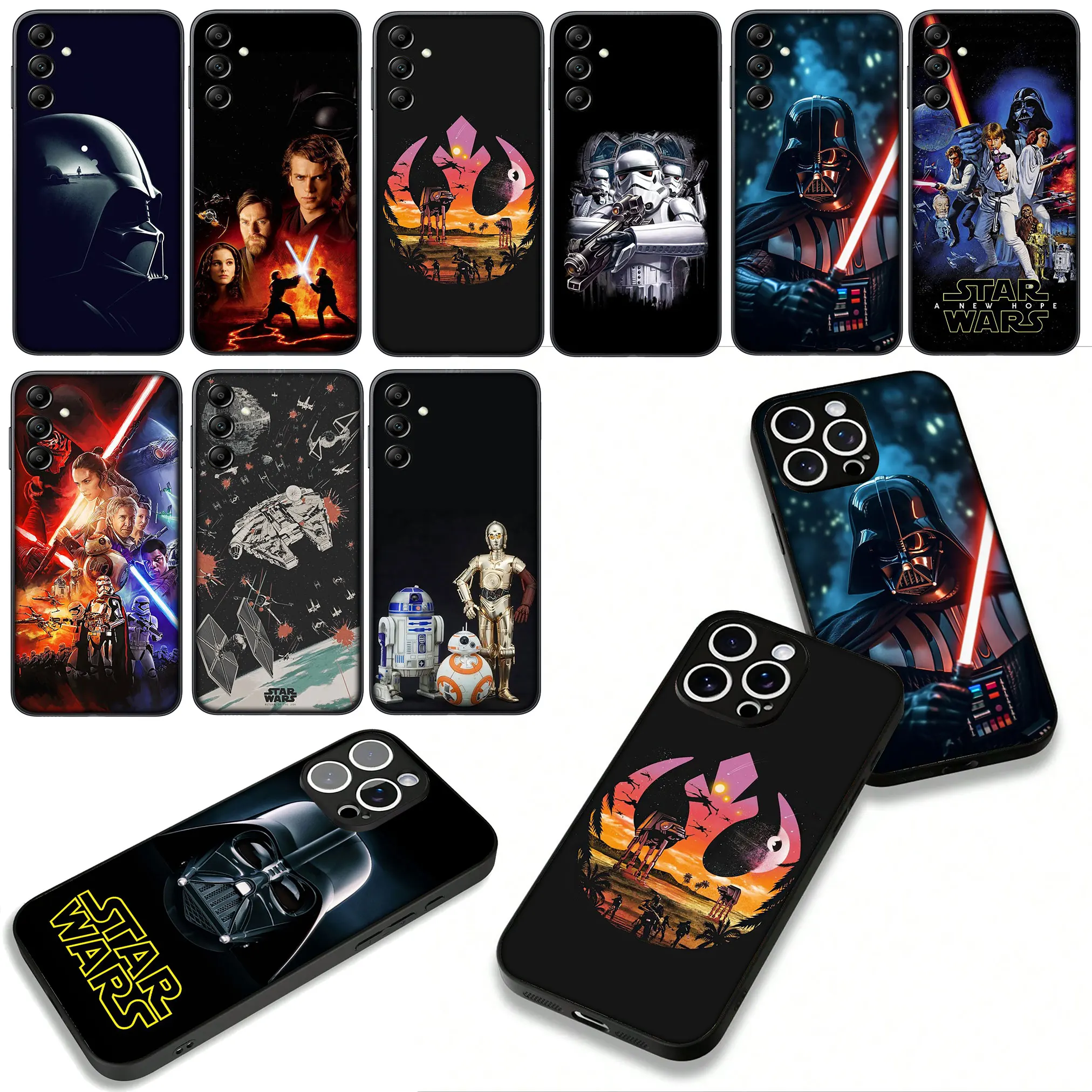 Galactic Warrior Phone Case with Iconic Characters Design