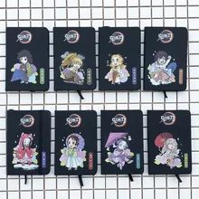 

Demon Slayer Strap Notebook Kawaii Cartoon Agenda Diary Book Kpop Cute Planner Sketchbook School Student Stationery