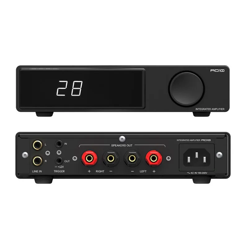 SMSL AO10 데스크탑 HiFi 파워 앰프 TPA3116x2 블루투스5.3 100Wx2 고출력 오디오 앰프