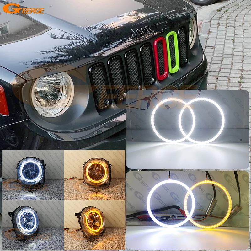 POPMOTORZ LED Luci laterali per J-eep Renegade 2015-2017, LED Indicatori di Direzione Frecce Laterali con Canbus Senza Errori 2835 SMD, 2 Pezzi