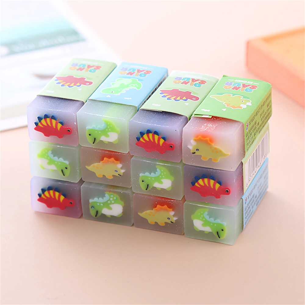 Pencil Eraser Student Eraser Durable Simple Stylish Easy Carry Bright Colors Art Supplies Fruit Scented Lovely Safety Material