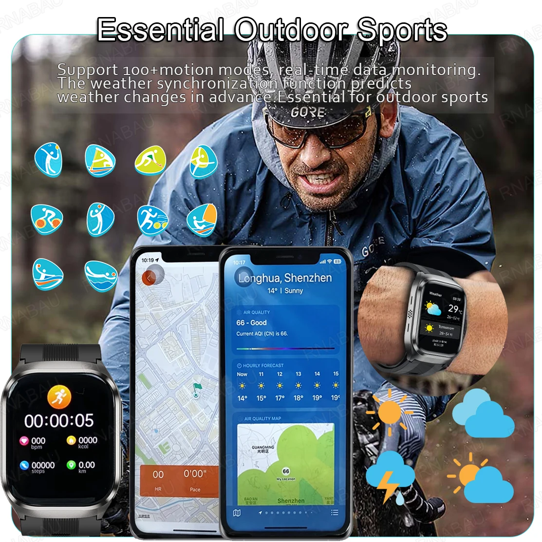 2026 New Airbag SmartWatch men True Blood Pressure air Pump Uric Acid Blood Lipids health watch Heart Rate Bluetooth call sport 6