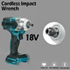 Electric Impact Wrench Brushless Motor Strong Torque 30000Amh Li-ion Battery LED Light Cordless Wrench Impact for Car Tires Tool 6