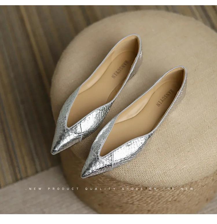 【PORTERNA】Mellow point flat shoes BBFLAT | Black Patent Leather Pointed Toe Flat Pumps