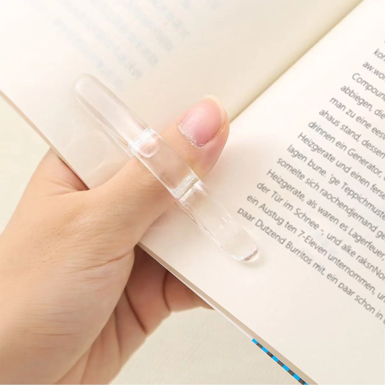 Acrylic Thumb Press Bookmarks for Reading Teachers Book Lovers