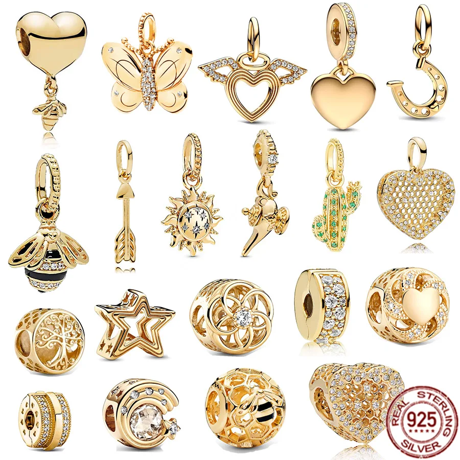 BEEUVIP Animal Family Charm - 925 Sterling Silver Openwork Bead With Cubic Zirconia For Bracelets & Necklaces