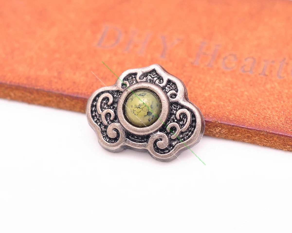 10 Stück 15*20mm Vintage Deko-Elemente für Geldbörsen, Lederarbeiten, Kragen-Accessoires, Conchos, DIY Handarbeit, Leder-Schraubverschluss für Geldbörsen – Detail 8