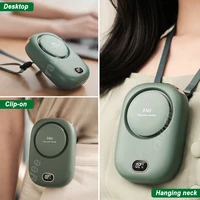 Ventilateur portable à suspendre au cou, mini-ventilateur de ceinture rechargeable par USB, petit ventilateur de chemise pour l'extérieur et les voyages 2