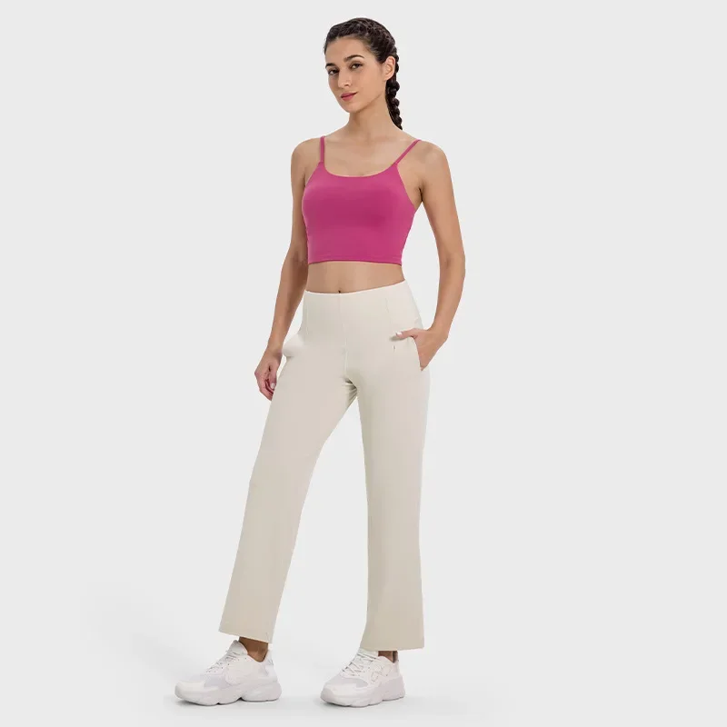 New Arrival High Waist Yoga Pants with Naked Feeling and Tummy Control Bell-Bottom Yoga Pants Perfect for Yoga and Dancing