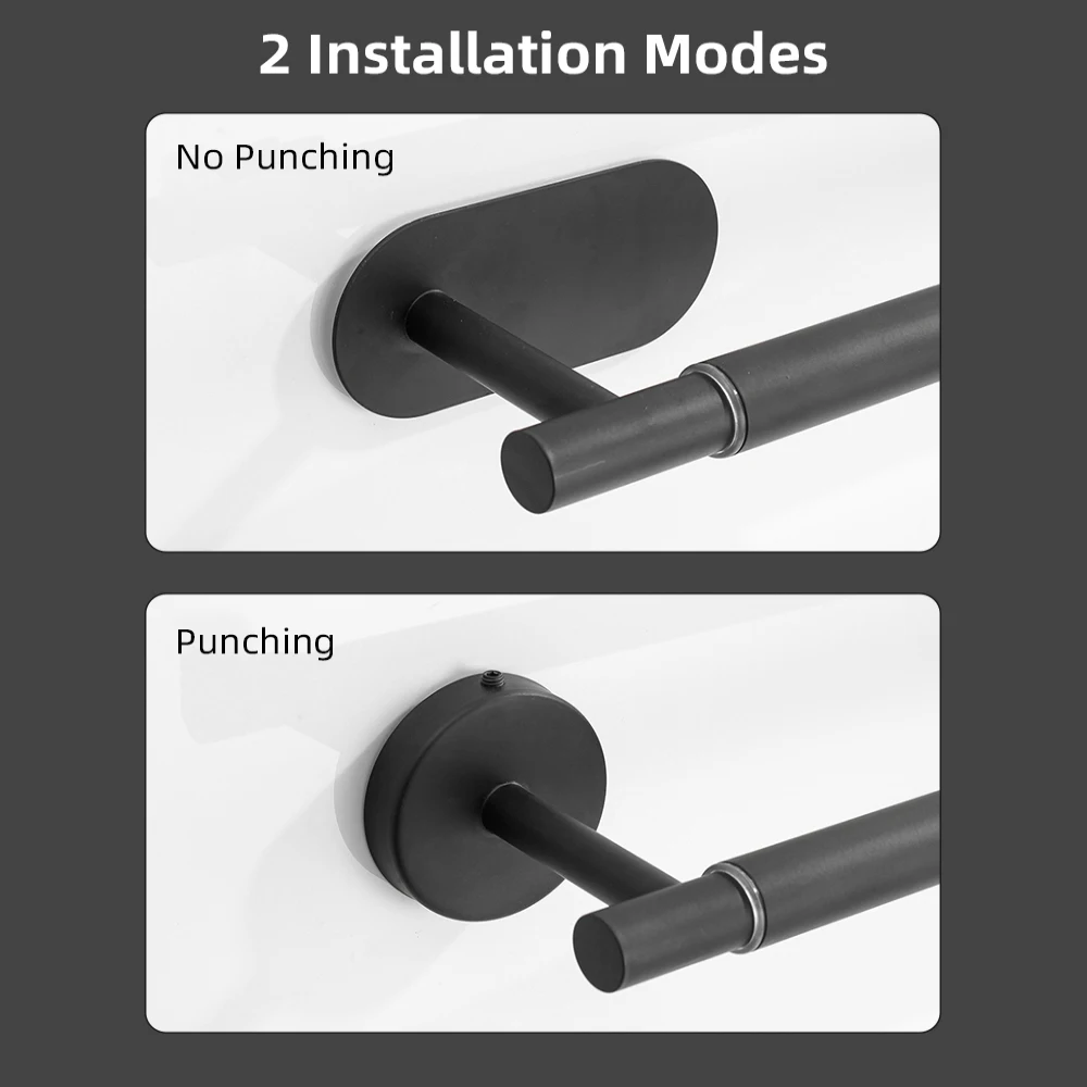 Bathroom Towel Rack Adjustable 40cm to 60cm SUS304 Stainless Steel Wall Mounted Holder towel rack towel holder