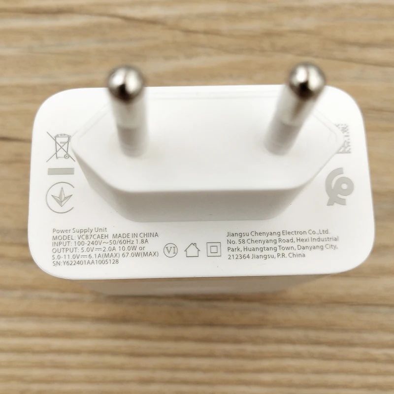 OnePlus 67W Original SuperVOOC Fast Charger with USB Type-C Cable