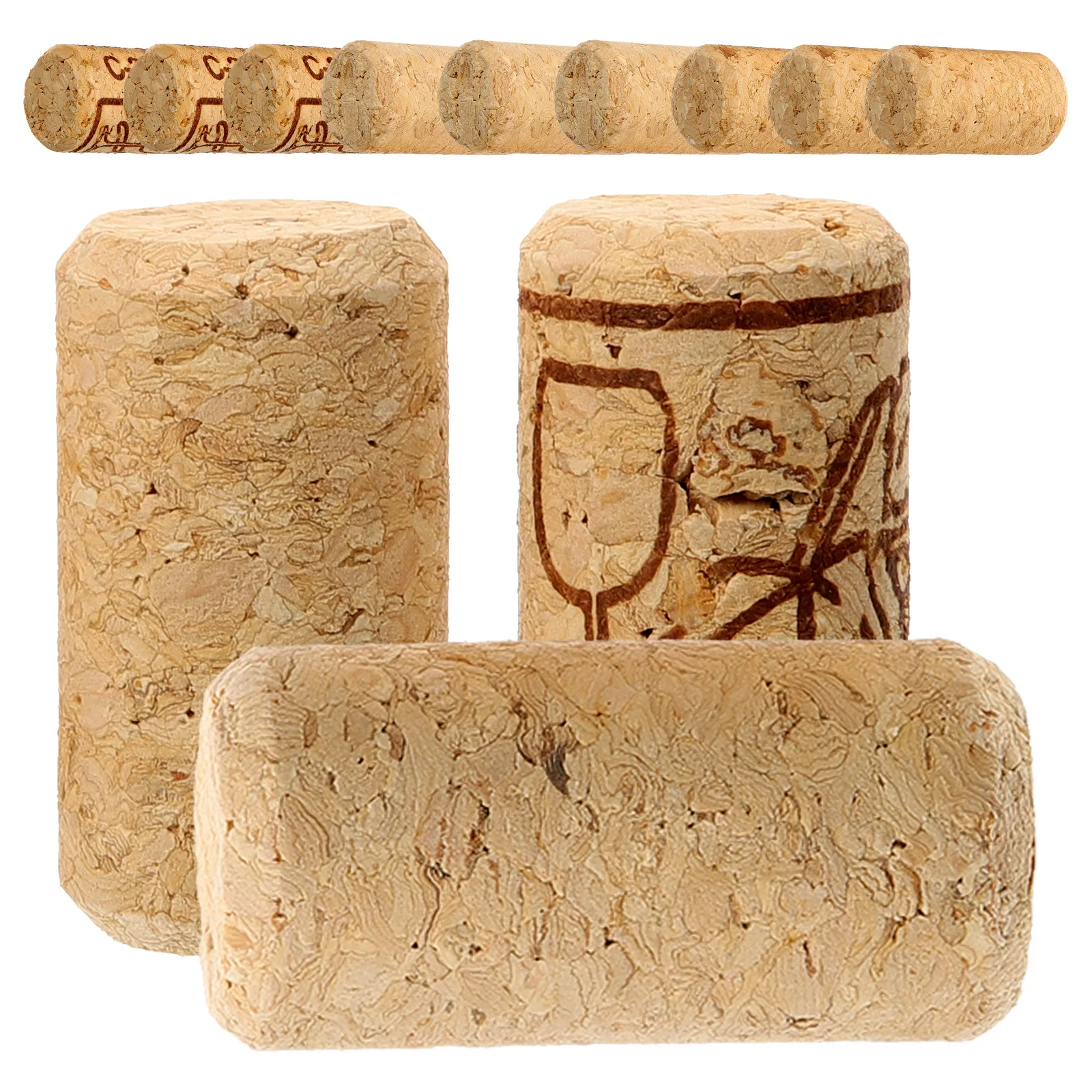 

30 Pcs Cork Bottle Stopper Glass Corks Bottles Stoppers Bronzing for Crafting