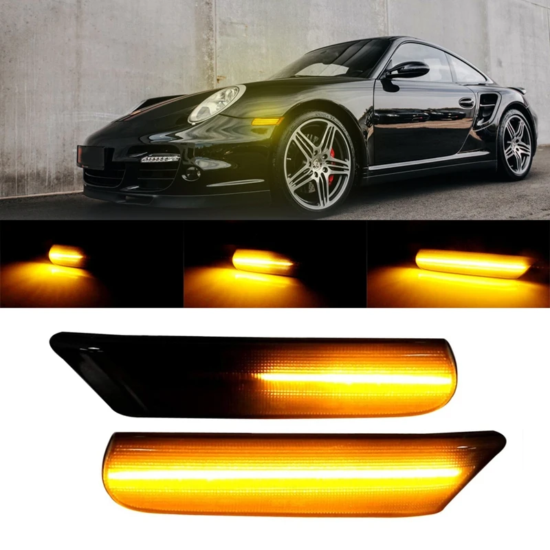

Фонари Боковые для Porsche 911 Carrera Targa Turbo 997 Cayman Boxster 987, 2 шт.
