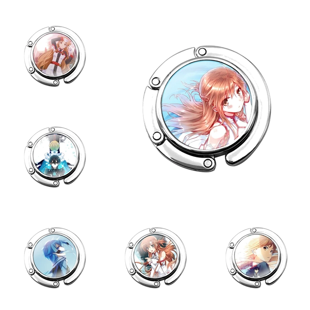 

Foldable Purse Hook for Women's Table Handbag Storage Folding Decor Table Hook Sword Art Online SAO Anime Cute Funny Lover Gift