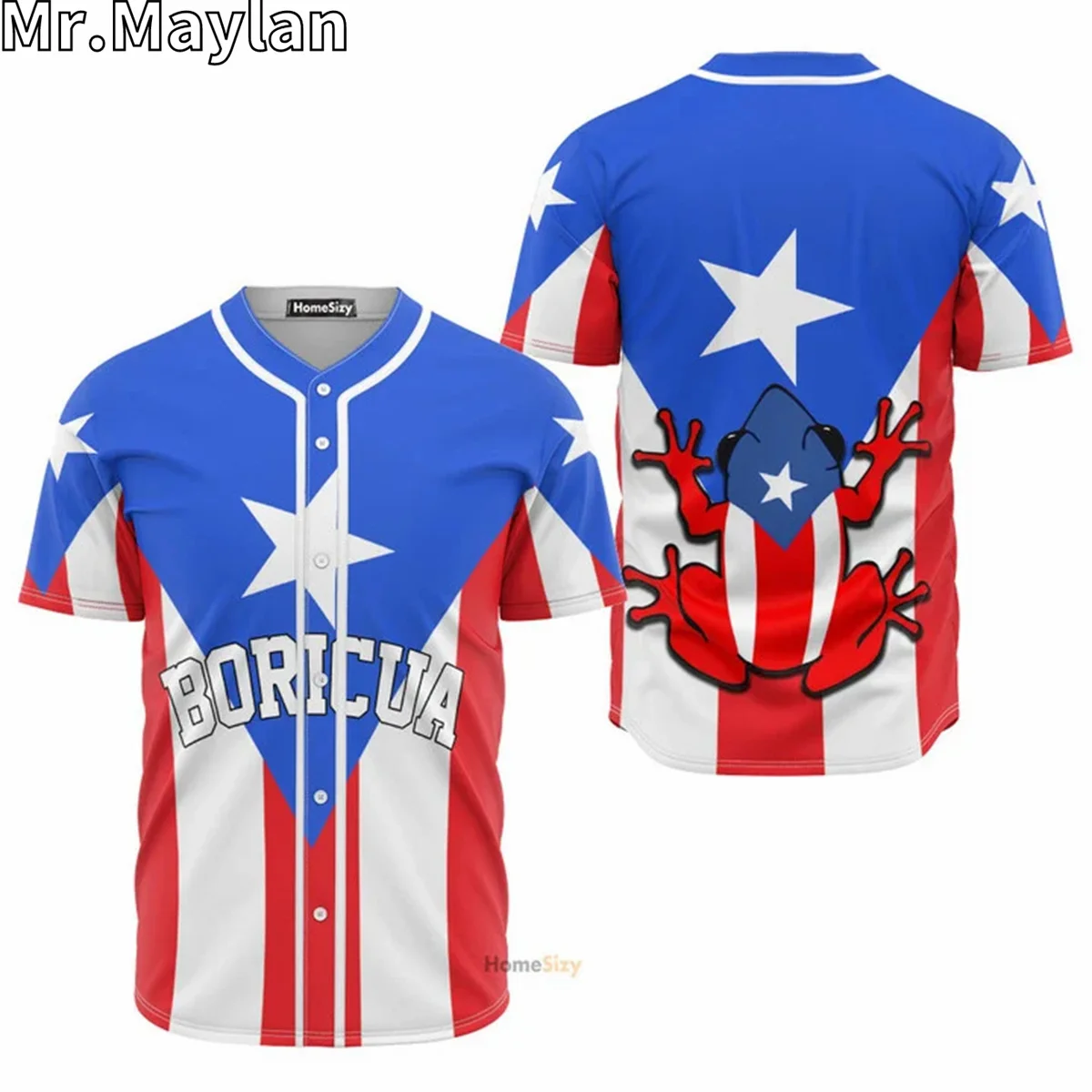 

Custom Name PUERTO RICO Love Country Flag 3D Printed Baseball Jersey Summer Shirt Men's Tops Tee Oversized Streetwear KJ-145