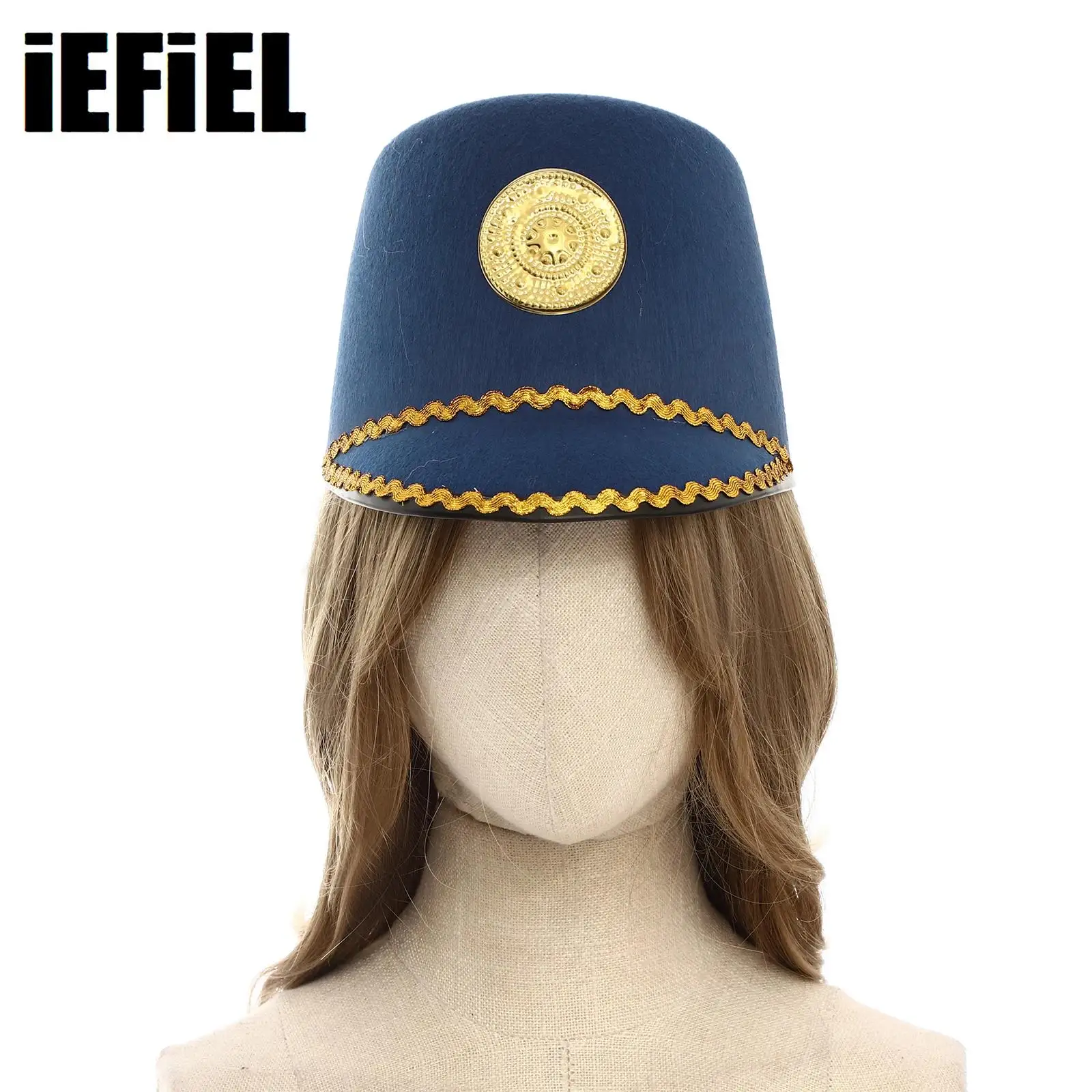 Sombrero De Soldado Cascanueces De Poliéster Con Plumas, Accesorio Para Disfraz De Circo Y Desfiles, Talla Universal 56 Cm