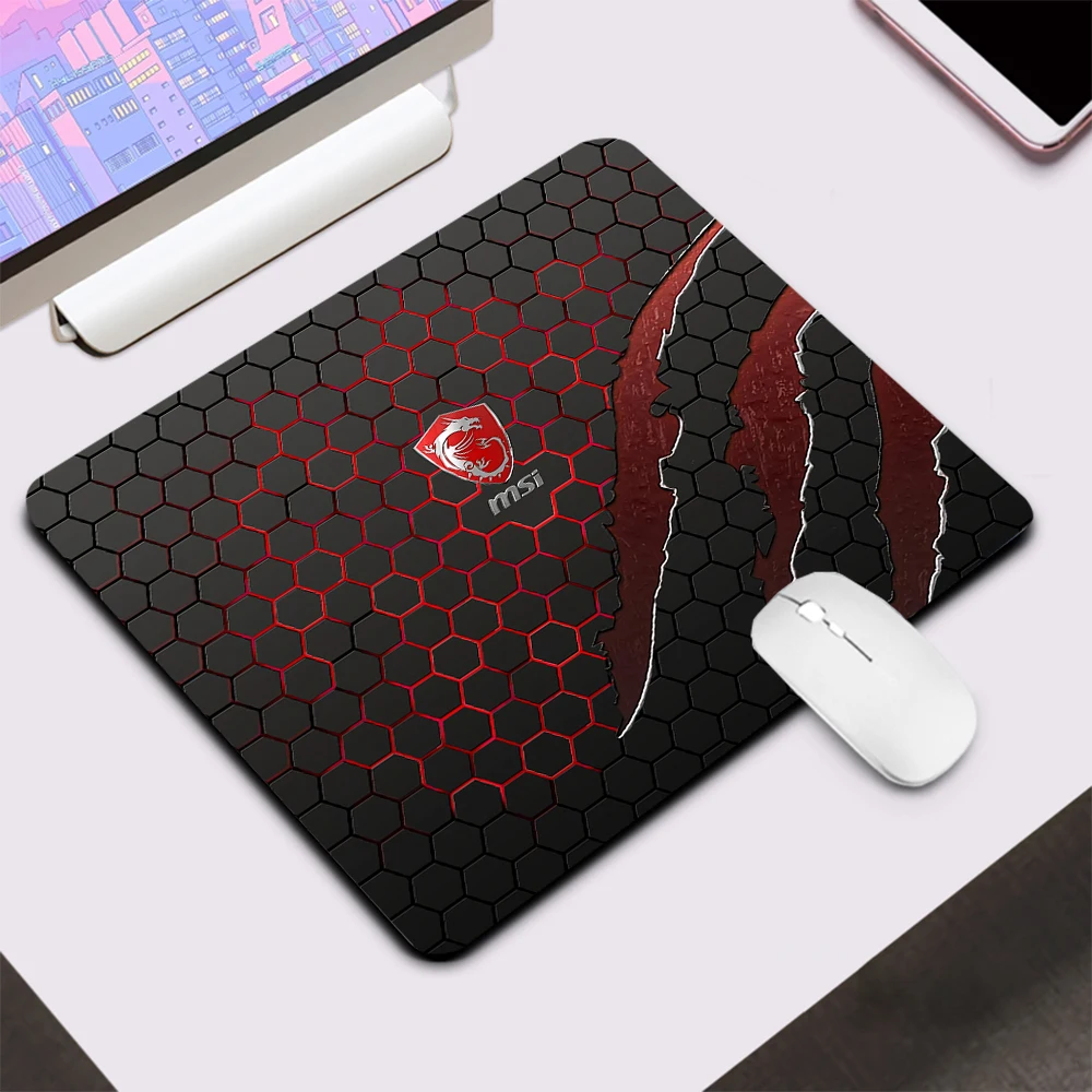 Msi Small Gaming Mouse Pad Computer Office Mousepad Keyboard Pad Tappetino Da Scrivania Pc Gamer Mouse Mat Xxl Tappeto Silicone Laptop Mausepad