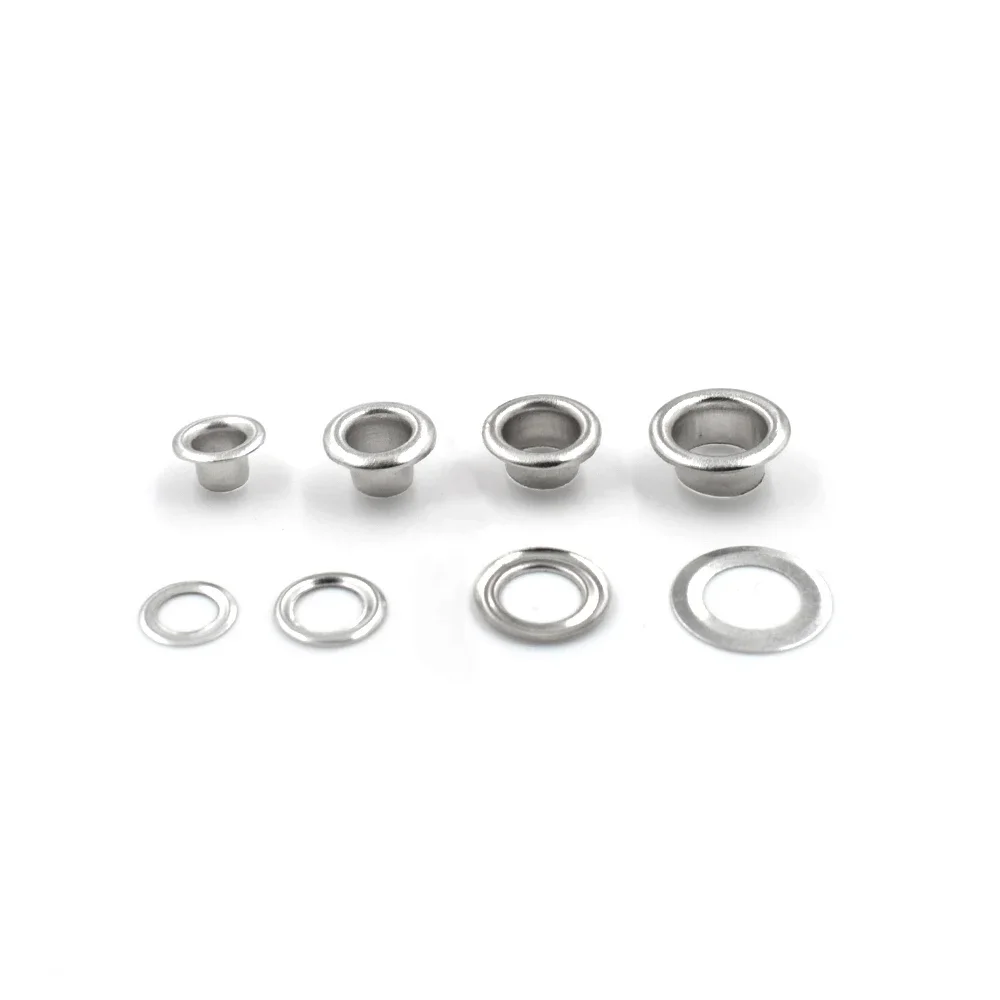 Eyelet Grommet Ring Kit 5000Sets Metal With Washers 3.5mm 4mm 5mm 6mm For Clothing Craft Sewing