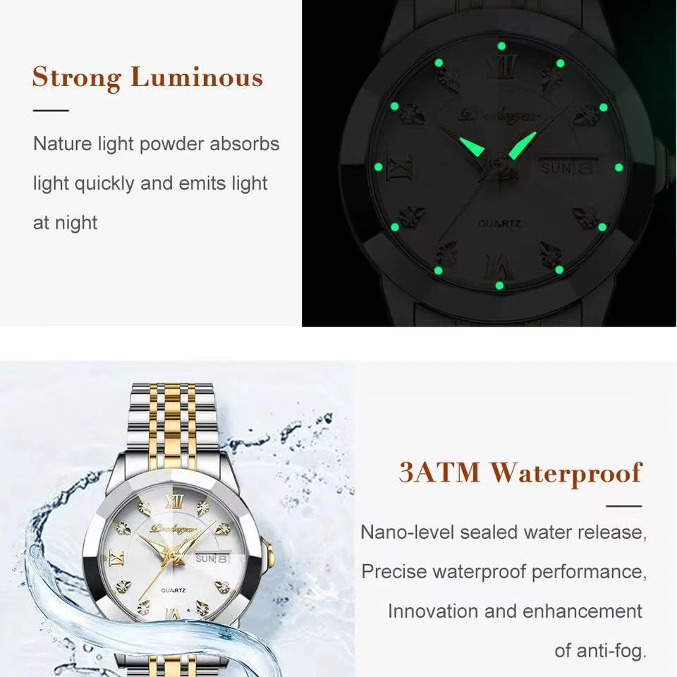 POEDAGAR Luxury Elegant Ladies Watch High Quality Casual Stainless Steel Luminous Waterproof Quartz Women's Watches Dress Clock