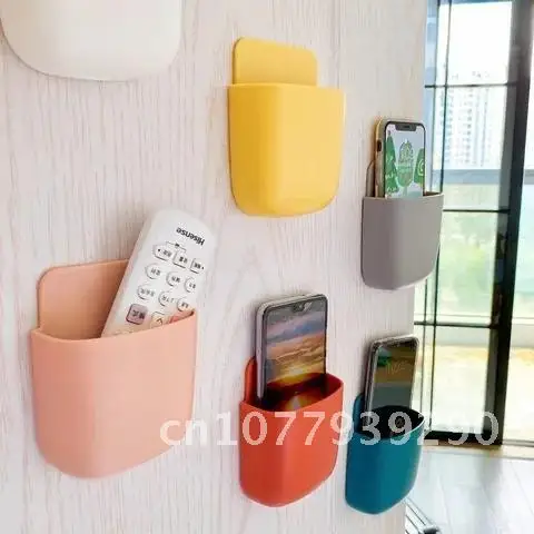 

Organizer Storage Wall Mounted 1PC Box For Remote Control Air Conditioner Case Self Mobile Phone Plug Holder Stand Rack Home