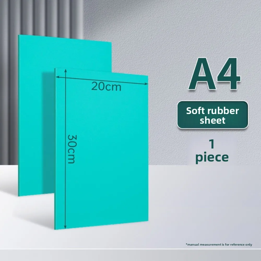 새로운 소프트 카빙 고무 블록 3mm 그린 카빙 블록 방수 DIY 판화 세트 (판화용)