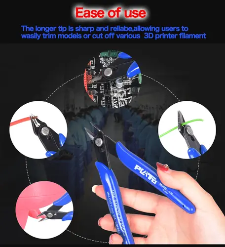 1pcs PLATO 170 Wishful Clamp DIY Electronic Diagonal Pliers Side Cutting Nippers Wire Cutter 3D Printer Parts - Image 5