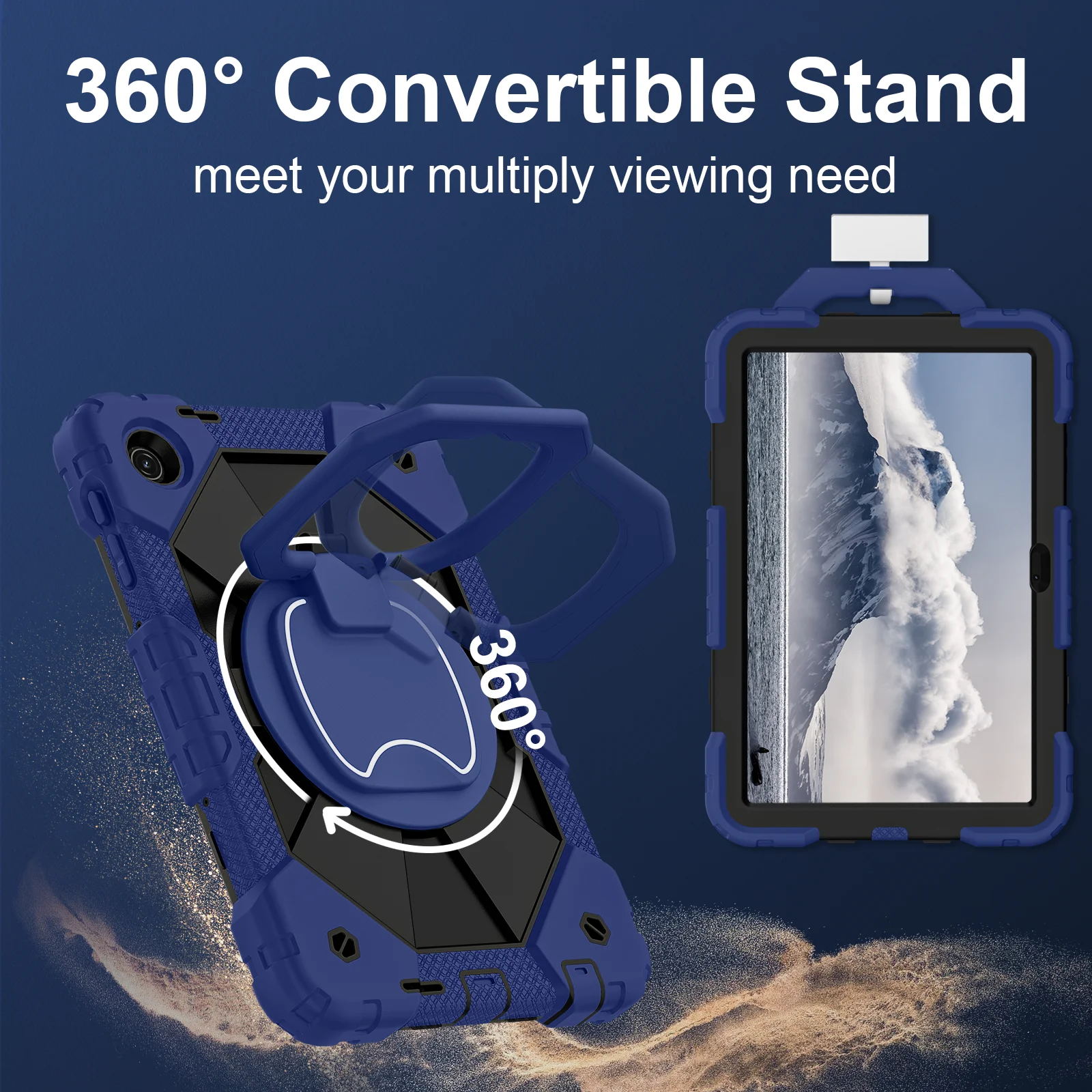 Kids Shockproof Armor Tablet Case with Wristband Cover - 10.1 Inch