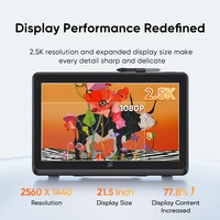 XPPen Artist Pro 22 (Gen 2) Graphics Tablet Monitor Drawing Display 2.5K QHD X3 Pro Pen 16K Pressure Levels Calman Verified 2