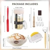 Sourdough Starter Kit Bread Proofing Baskets 24oz Sourdough Starter Jar Date Marked Feeding Band for Baking Enthusiasts Supplies 5