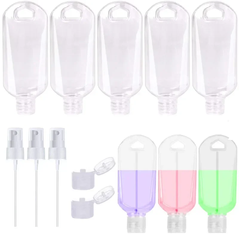 10Pcs 30/50/60ml Ȯ  öƽ Ű ü     /ø  ޴ ̴   