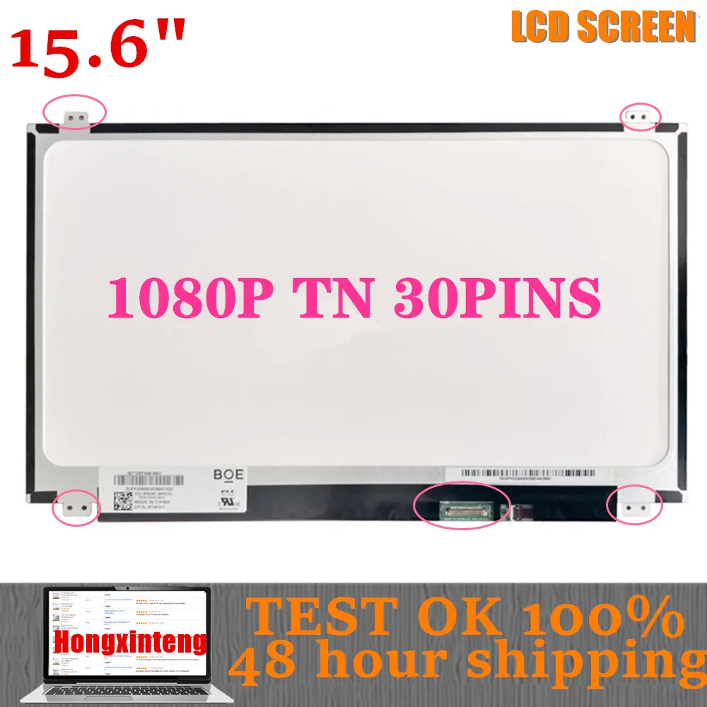 Led Edp Display Matrix para Laptop 30 Pinos Fhd Hb156fh1401 301 Dell Inspiron 153541 3542 3543 7567 7557 7559 156
