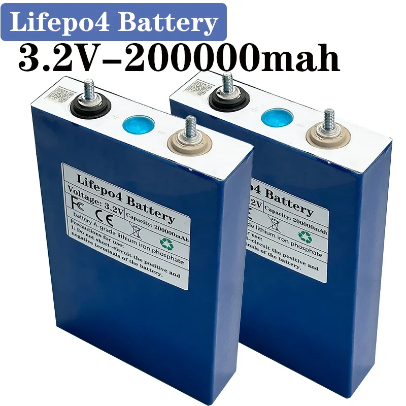 3.2V 200Ah Lithium LiFePO4 prismatic battery