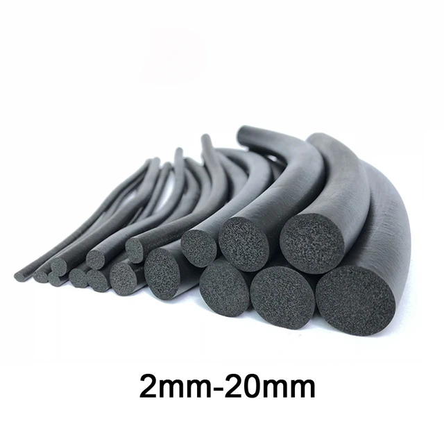 Nastro Tenuta Schiuma Silicone - 5mm X 2m, Nero, Per Isolamento E Antivibrante - Foto 4