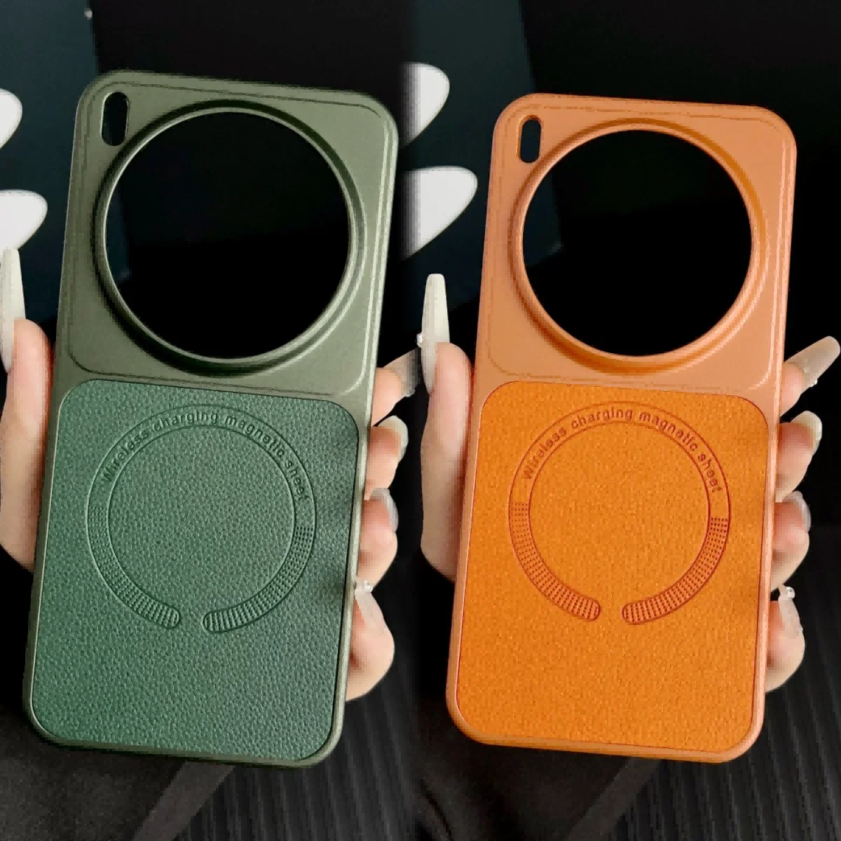 Fashion INS Color Skin-friendly PU Leather Magnetic Charge Shockproof Business Case