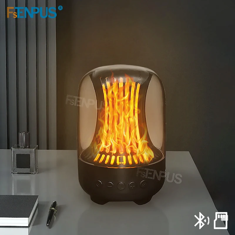 fstenpus-led-fashion-flashing-flame-lights-portable-lighting-ourdoor-bluetooth-speaker-novelties-night-light-for-grill-party