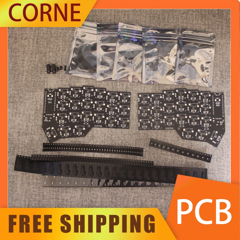 Corne v3 Choc Bluetooth/有線対応 静音軸分割キーボード Chocな分割キーボードのCorne Chocolate – no theme.