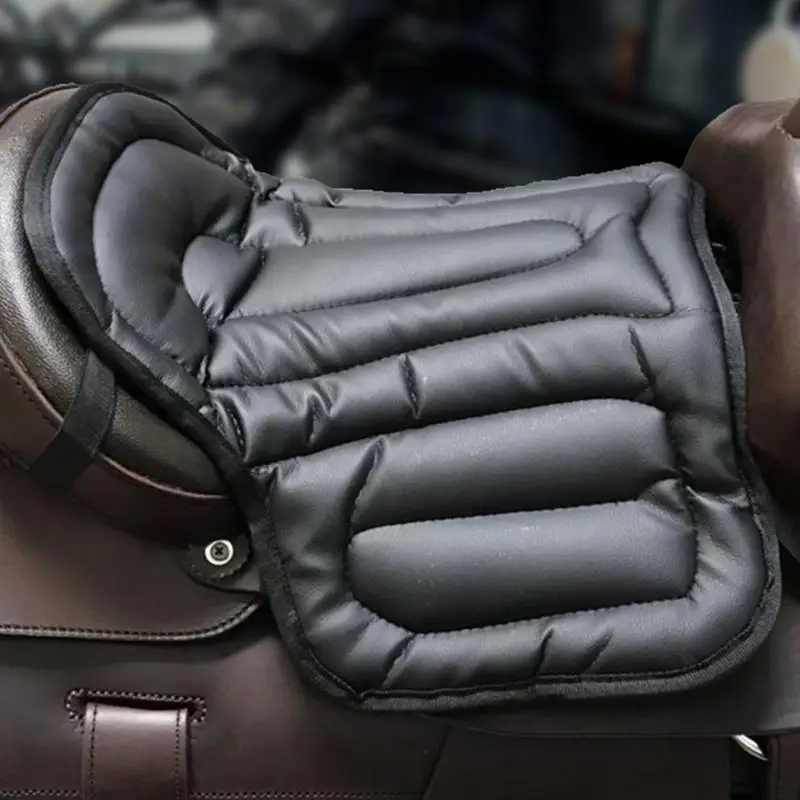 Horse Pads For Saddle PU Leather Saddle Pads Equestrian Riding Equipment Waterproof Seat Pad Motorcycle Seat For