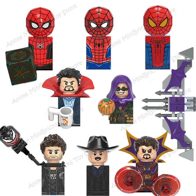 X0331 Disney Buliding Blocks Bricks Mini Action Figures Heads series Kids Assembly Toys Birthday Gifts 1