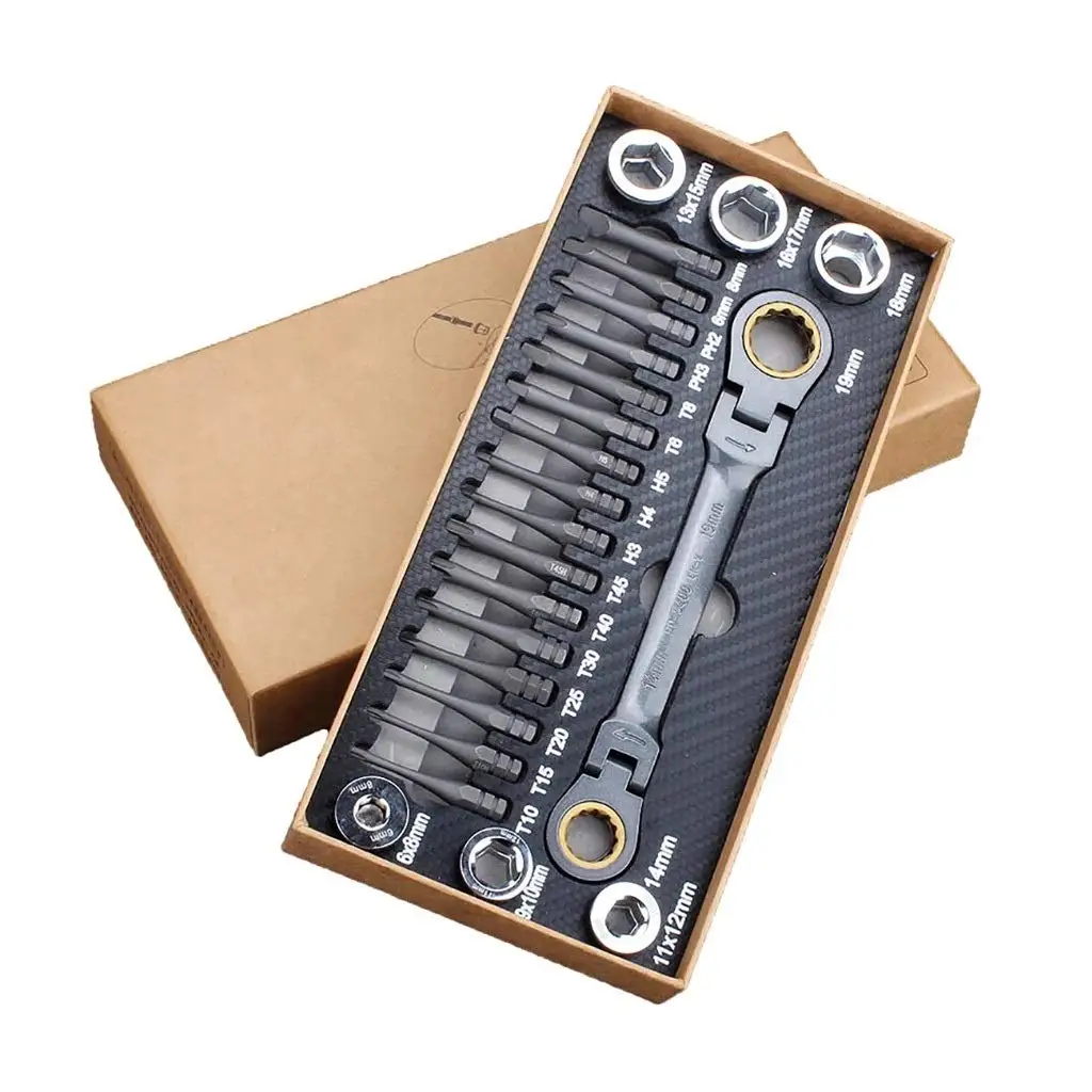 23pcs-multifunctional-ratchet-spanner-set-flexible-head-ratchet-double-box-wrench-socket-screwdriver-bits-auto-repairing-tool