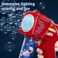 10 hole Automatic Gatling Electric Toy Blowing Bubble for Children's Toys Kindergarten Gifts without Battery or Bubble Water 6
