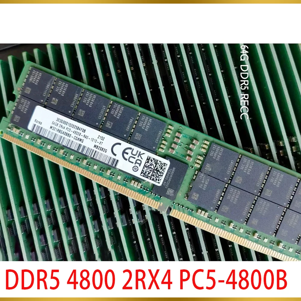 New Server Memory 64G 64GB For Samsung DDR5 4800 2RX4 PC5 4800B ECC RDIMM