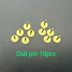 Copper Dial Pin with Locating Foot for Watch Repair and Modification (10pcs)