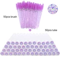 50pcs purple glass