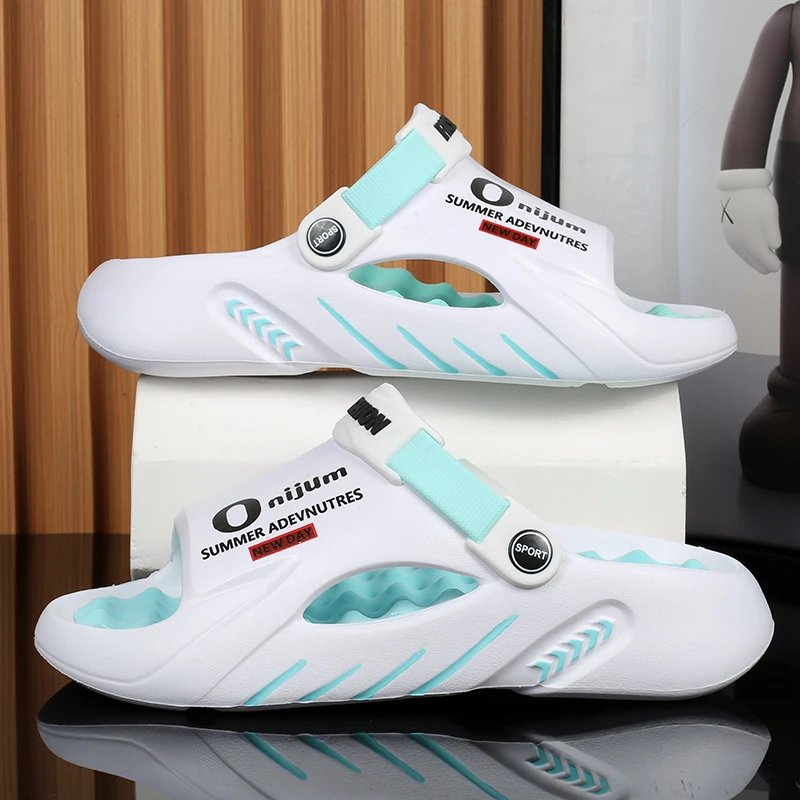 Men Slippers 2024 New Summer EVA Soft-soled Platform Slides Sandals Indoor Outdoor Walking Beach Shoes Flip Flops Mens Shoes 3