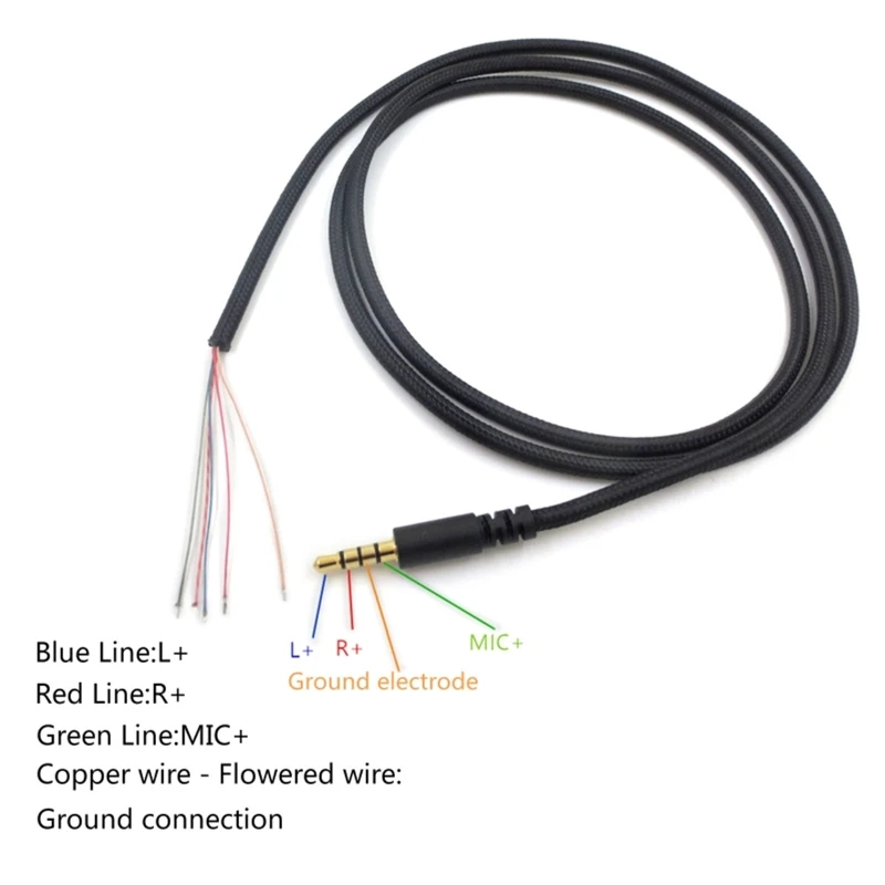 Repairing Repair Replacement Aux Cable for kingston Hyper X Cloud II Core Pro Cloudx -Stinger Revolver S Wired Gaming Headset